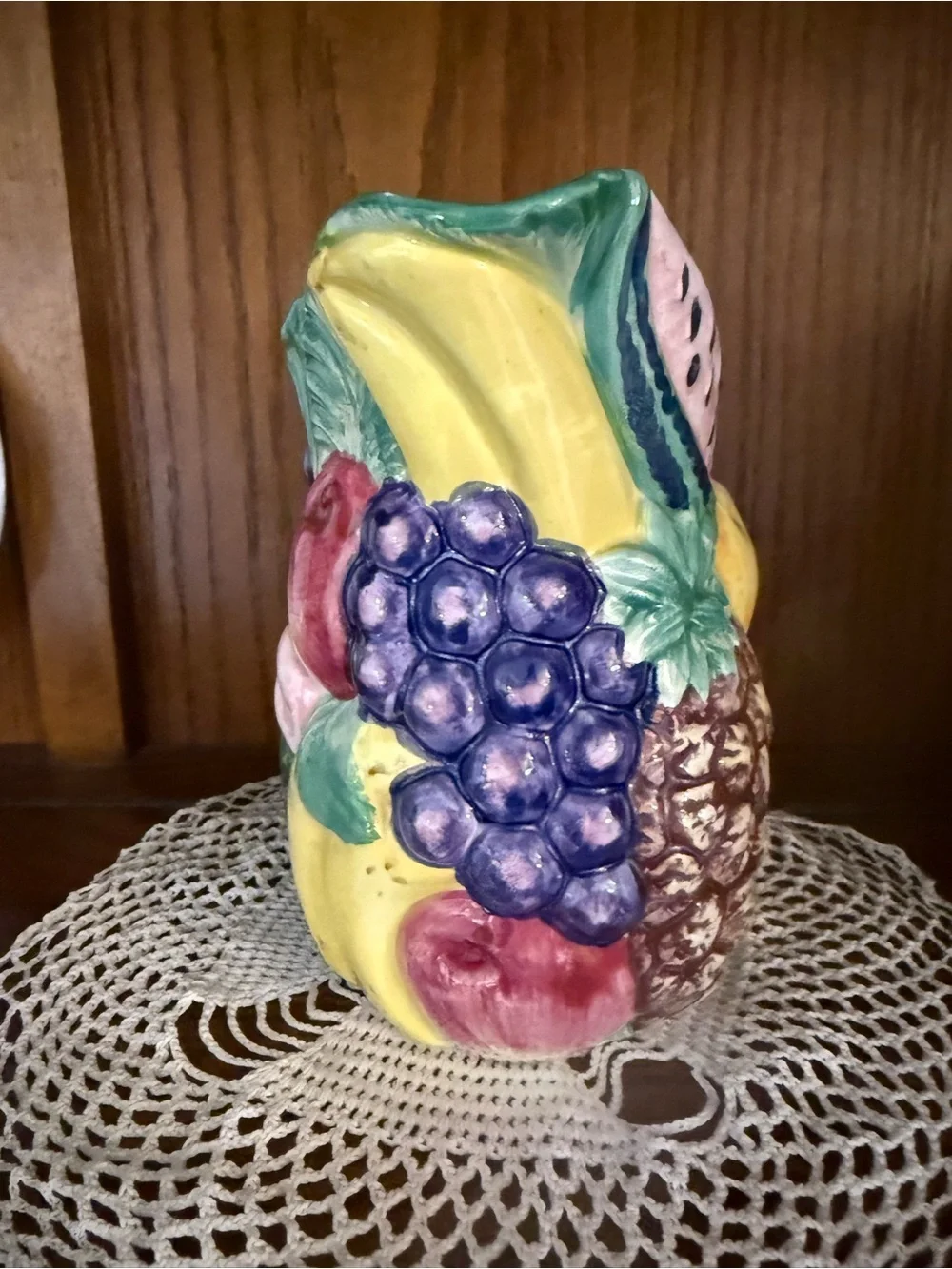 Vintage Takahashi San Francisco hand painted ceramic pitcher/ vase